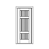 3-panel plank
Unit Dimension 33-1/2" x 84"
Door Dimension 32" x 82"
Panels - v-groove
Glazing - none